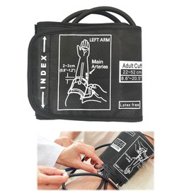 Extra Large Cuff for Omron, 22-52CM Big Arm - Adjustable XL Large Cuff for Omron, Extra Large Blood Pressure Cuff, Blood Pressure Monitors Large Cuff for XL Blood Pressure Cuff, Black