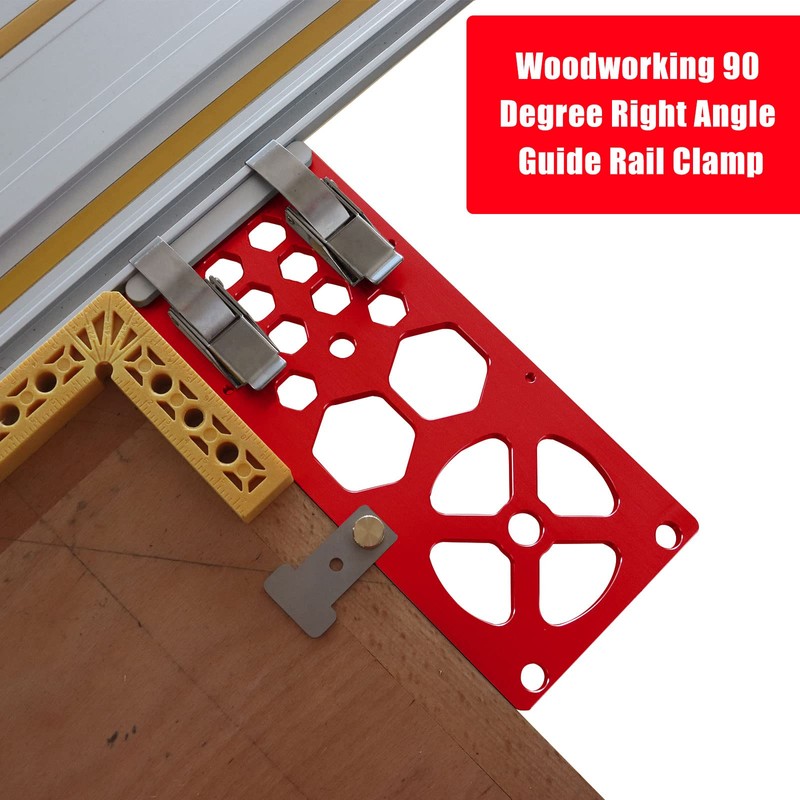 340mm Track Saw Square, Red Right Angle Circular Saw Guide
