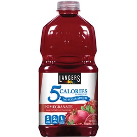 Langers 5 Calorie Pomegranate Juice Cocktail, 64 fl oz (Pack of 8)