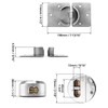 QWORK Heavy Duty Puck Lock and Hasp, High Security Steel