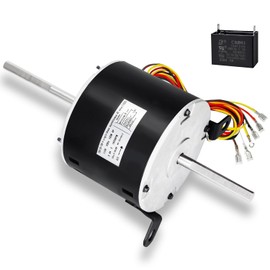 3314471.011 RV Condenser Fan Motor Replacement Genteq F48AE48A61 Fan Motor 3314471.013, Compatible with Dometic Duo-Therm Penguin II 641815 641816 641835 641915 641916 641935, 3 Speed, 1/4 HP