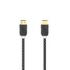 Hama HS HDMI Ethernet Gold Tip Braided Cable, Black, 1.5