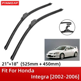 2 Wipers 21" 18" Front Wipers Replacement Fit for Honda Integra 2002-2006, Windshield Wiper Blades Original Equipment Wiper Blade, That Meet OEM Quality Easy DIY Install Premium All-Season
