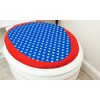 Lexi Home Patriotic Toilet Seat Cover & Rug Bathroom Accessory