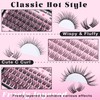 Goddvenus Wispy Cluster Lashes Natural Individual Eyelashes 3 Styles Lash