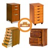 Wooden Undermount Drawer Slides Classic Guide Center Mount Track 15.7