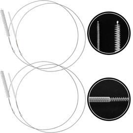BOAO Piezas Cepillo para Tubo de Alimentación Limpiapipas Largas Cepillos de Limpieza de Pajitas 32 Pulgadas de Largo con Cabeza de Cerdas de Nailon Suave Apto para Limpiar Tubos de Alimentación