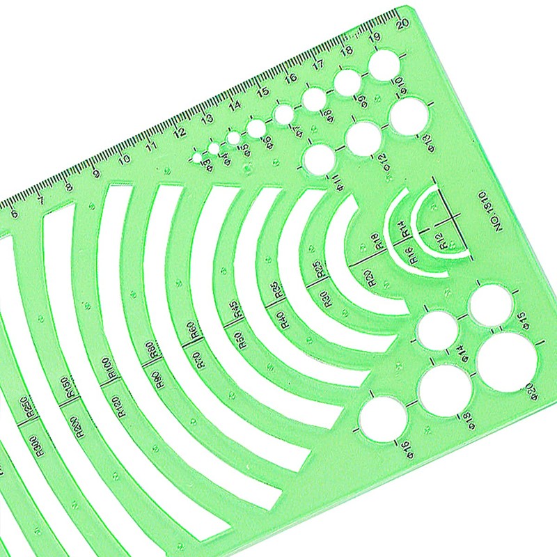 VOANZO 11 PCS Geometric Drawings Templates For Drawing Engineering Drafting