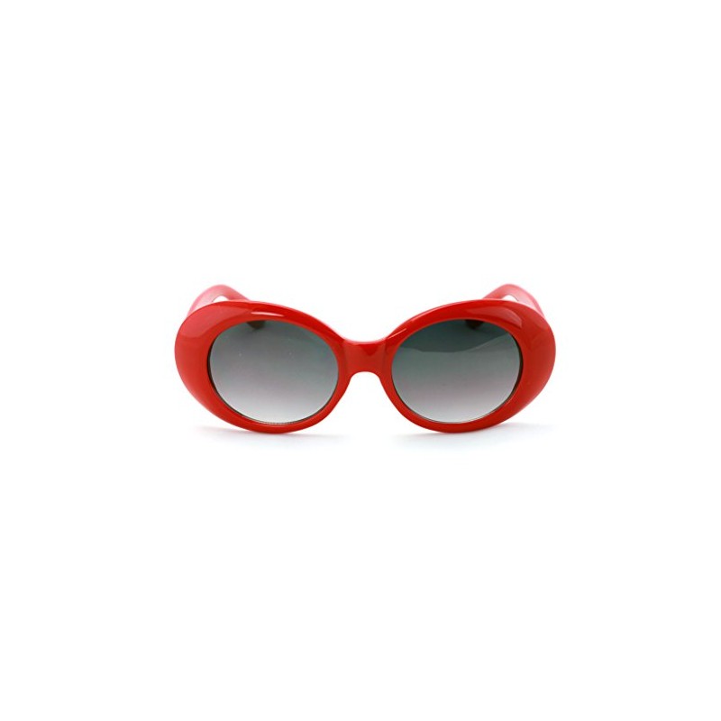 V.W.E. Vintage Sunglasses UV400 Bold Retro Oval Mod Thick Frame