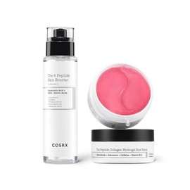 COSRX 6X Peptide Collagen Booster Toner Serum + Peptide Collagen Hydrogel Eye Patch, Peptide Skincare Sets, Korean Skin Care