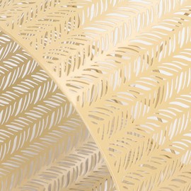 MOUMOUTEN Drum Lamp Shade E27 E14 Clip Fir Leaf Shape Exquisite Industrial Design Metal Lampshade for Table Wall Ceiling Lamps(Gold)