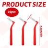 Brace Brushes,25PCS Braces Brush,Interdental Brushes Red for Between Teeth and