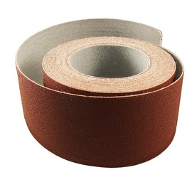 Red Label Abrasives 3 Inch X 50 Foot 120 Grit Premium Loop (Felt) Backed Ready-to-Cut Cloth Sanding Roll for Hook and Loop Drum Sanders