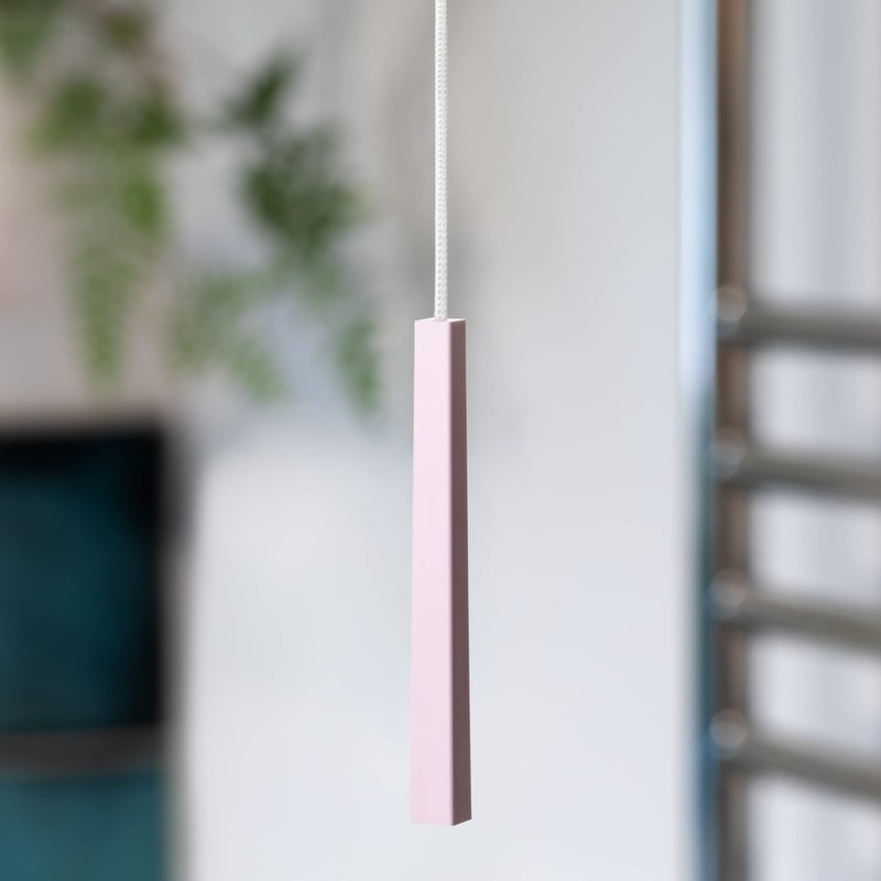 sleeklight Bathroom Light Pull Cord, String and Handle. Subtle Cube