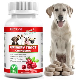 Oimmal Urinary Tract Infection Treatment for Dogs, Natural Herb, Cranberry Kidney Stone