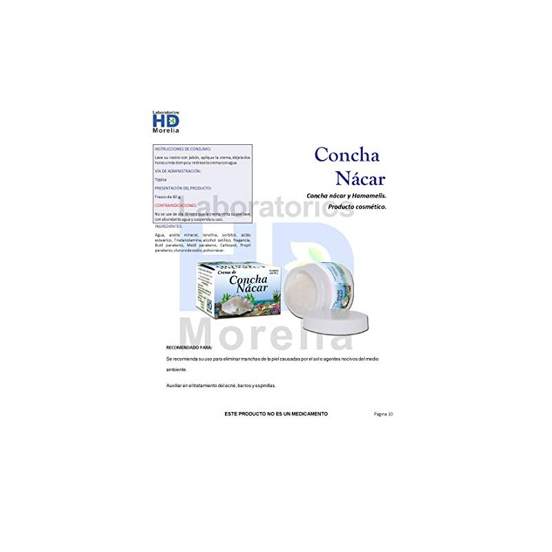 Concha Nacar crema