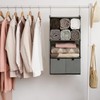 GRANNY SAYS 4-Shelf Hanging Closet Organizer with Drawer, Foldable Storage