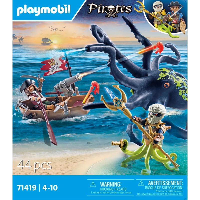 Playmobil 71419 Batalla con Pulpo Gigante