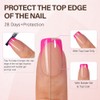 Misssix Uñas Postizas Francesas Xbasictips, 150 Unidades, Uñas Cortas Cuadradas
