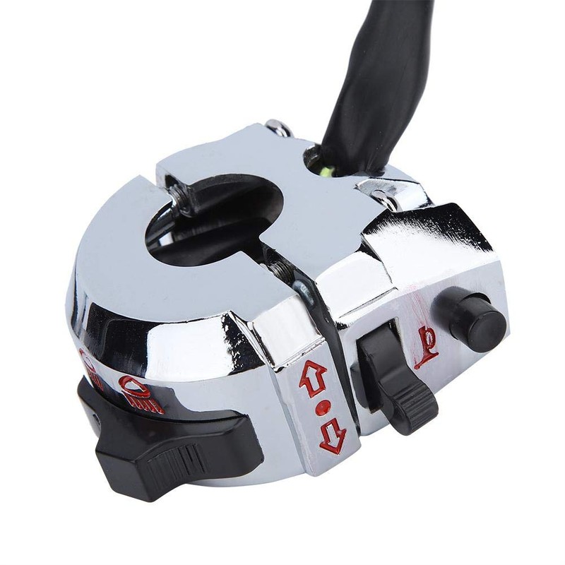 Suuonee Motorcycle Handlebar Switch,Motorcycle Function Switch Horn Turn Switch Blinker
