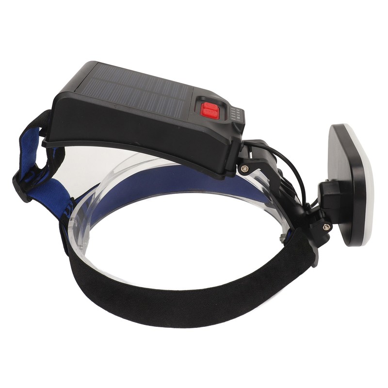 Fishing Headlamp IPX4 Waterproof USB Solar Powered 1200LM Ultra Bright