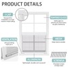 Tandefio 2 Pack 14''x21'' White Shed Window, Sliding Windows with