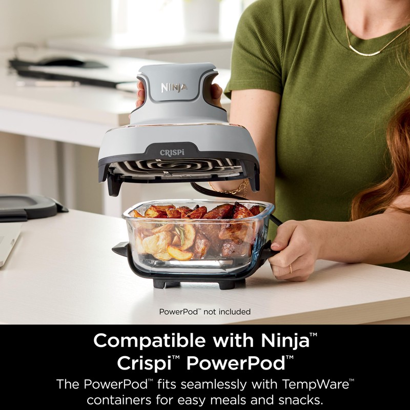Ninja 6-Cup 2-Pack CleanCrisp Glass Containers for Meal Prepping with
