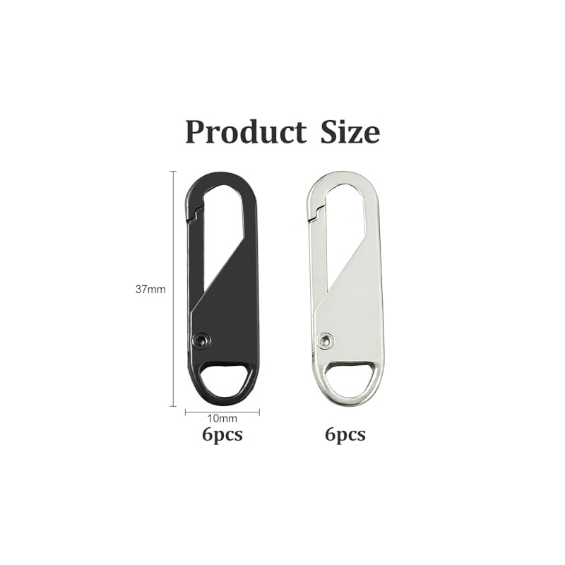 Zipper Pull Replacement Metal Zipper Handle Mend Fixer Tab Repair