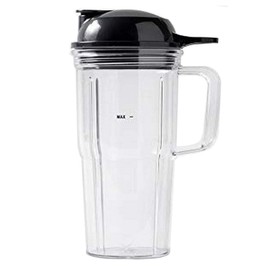Replacement Combo Easy Twist Extractor Blade with personal 24oz handle cup and to go lid for Nutribullet Select 1200&blender Combo ZNBF30400Z/ZNBF30500Z/NBF50400 (3, 1x24oz cup with handle)