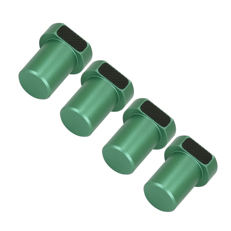 4 Pcs 19mm Bench Dog Green Aluminum Alloy Workbench Peg