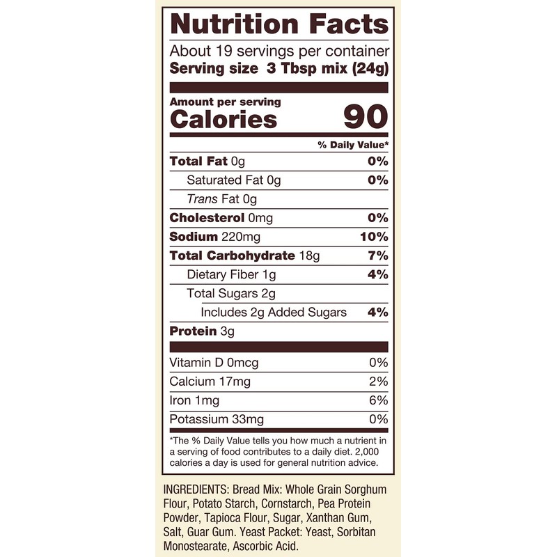 Bob's Red Mill Gluten Free Homemade Wonderful Bread Mix, 16oz