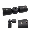 Jiozermi 2 Packs Heavy Duty Curtain Rods Connector, Black Adjustable