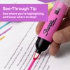 SHARPIE Highlighter, Clear View Highlighter with See-Through Chisel Tip, Tank