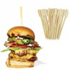 Bamboo Wooden Catering Paddle Skewers Disposable Finger Food Cocktail BBQ
