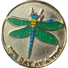 Dragonfly Green Glitter One Day At A Time Serenity Prayer