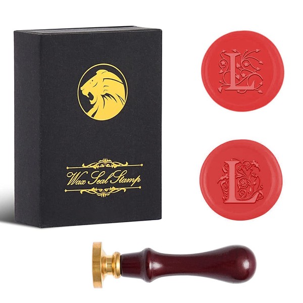 iTERYOU 2Pcs Letter L Wax Seal Stamp with Gift Box,