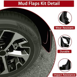 4Pcs Mud Flaps Splash Guards Replacement for 1998-2002 Toyota Corolla Sedan 4-Door Mudguards Mudflaps