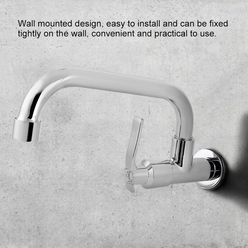 G1/2" Kitchen Tap, Wall Mounted Single Cold Tap for Home