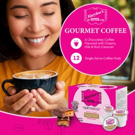 Marylou's Marylou’s Coffee – Milky Chocolate Caramel Blast Flavored Gourmet Coffee – Single Serve Coffee Pods, Compatible with Keurig Brewers – 12 Pods