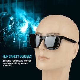 Flip Welder Eyes Glasses Welding Goggle Anti-arc Safety Protective Soldering Mask Helmet Electronic Welding Accessories Industrial Labor Protection Supplies