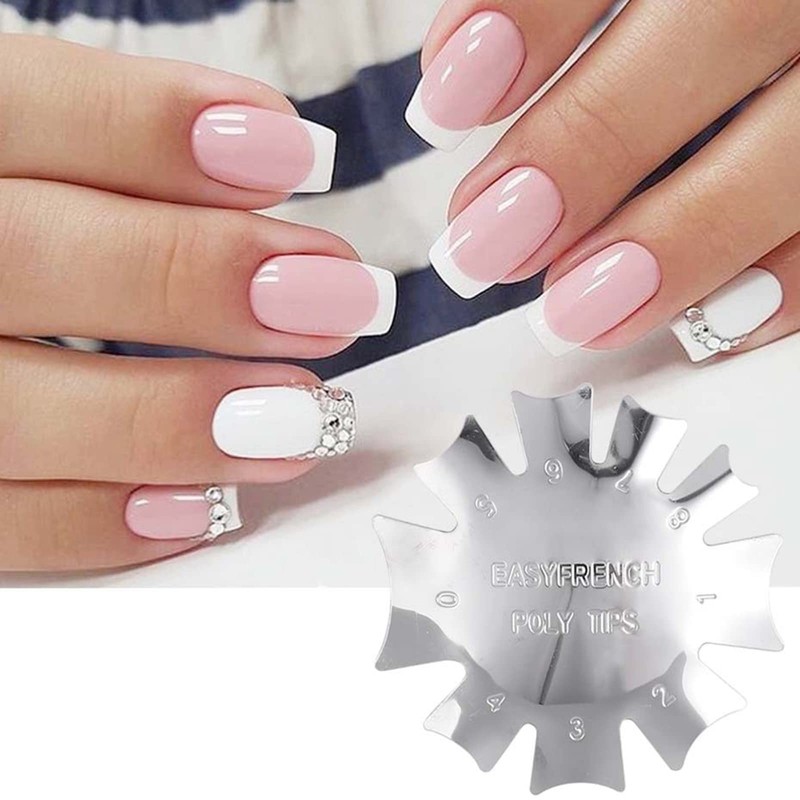 4 Pieces Stainless Steel Edge Trimmer French Smile Line Manicure