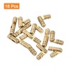 sourcing map 18Pcs Invisible Brass Barrel Hinge, 20x4mm Concealed Hinges,