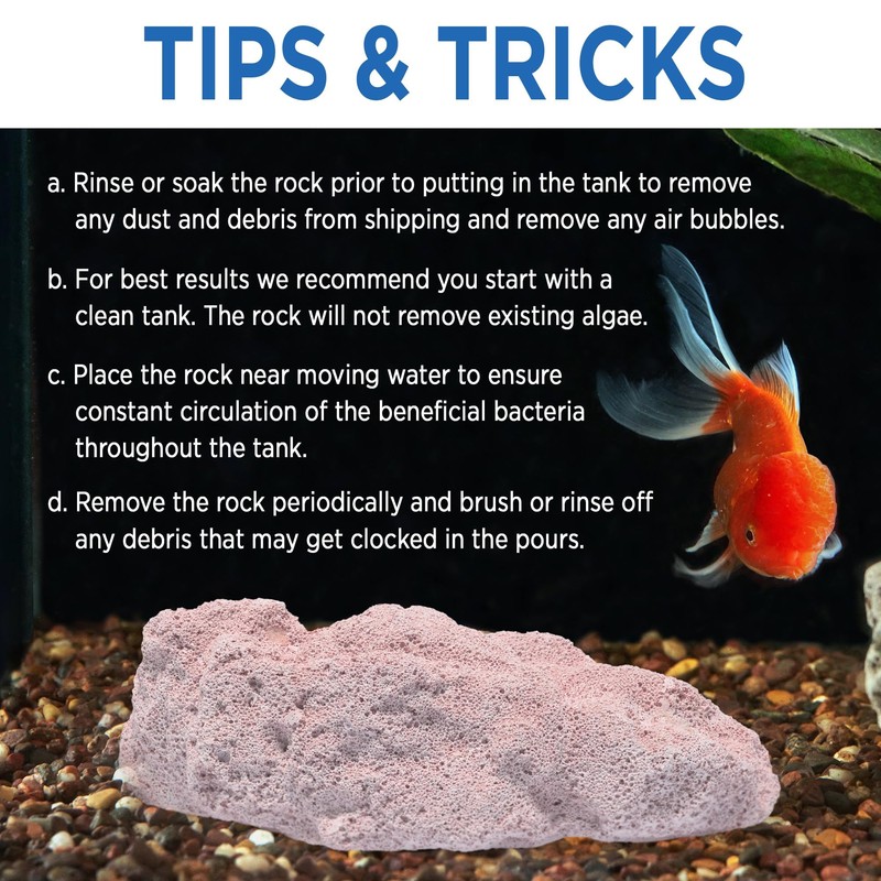 Magic Tank Rock, Fish Tank Rocks for Enhancing Water Clarity