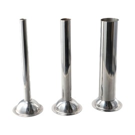 Sausage Stuffing Tubes 3 Sizes Stainless Steel Funnels Attachment for Manual Sausage Stuffer Sausage Maker, for Kitchen Appliances (Set of 3)