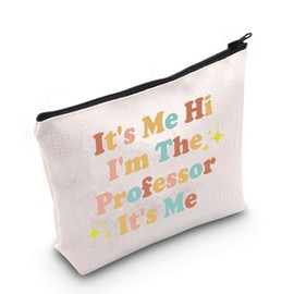 ZJXHPO Professor Survival Kit Professor Appreciation Gift It's Me Hi I'm The Professor It's Me Makeup Bag With Zipper (Professor)