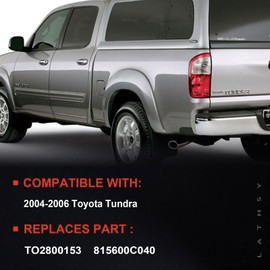 Tail Lights Compatible With 2004 2005 2006 Toyota Tundra Rear Light Taillights Left Driver Outer Side Replace TO2800153 815600C040