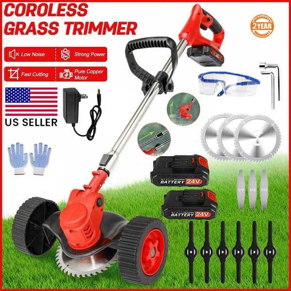 Unbranded 1000W Cordless Electric Weed Eater Cutter Lawn Edger Grass
