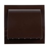 Vent Systems 4" Inch Brown Exhaust Vent Cover Dryer Vent