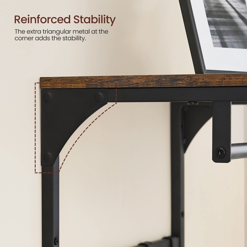 VASAGLE Laundry Room Shelf Wall Mounted, Coat Rack Shelf, with