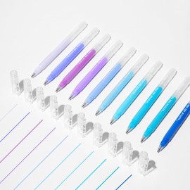 ROSYMENG 10 Colors Acrylic Gel Pens, 1.0mm Fine Tip Paint Markers for Canvas, Rock, Glass, Wood, Paper, DIY Craft Projects (Singer Cat)